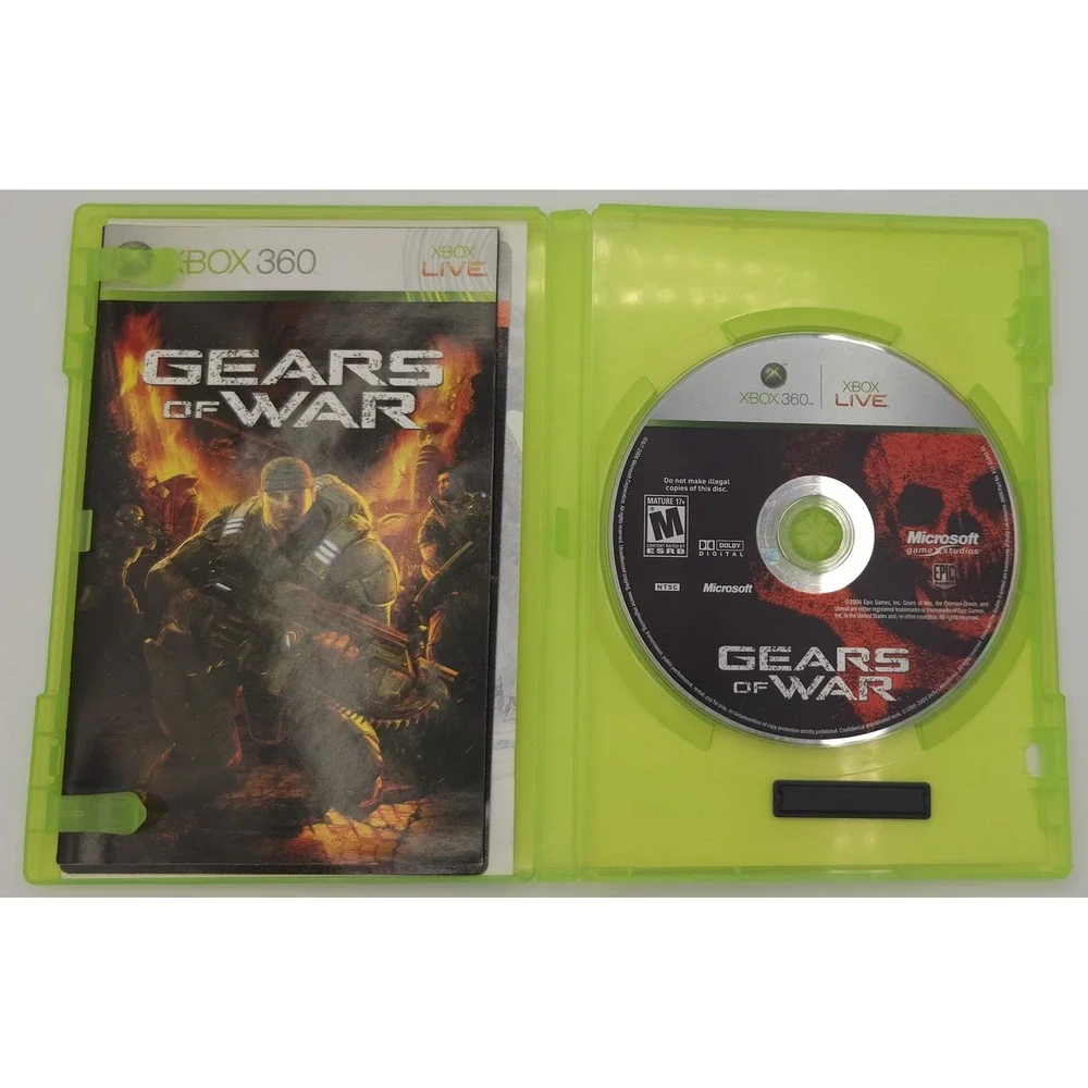 Gears of War - Xbox 360 - Microsoft - NTSC-U - CIB w/ Inserts - Tested